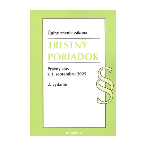 Trestný poriadok - úplné znenie zákona