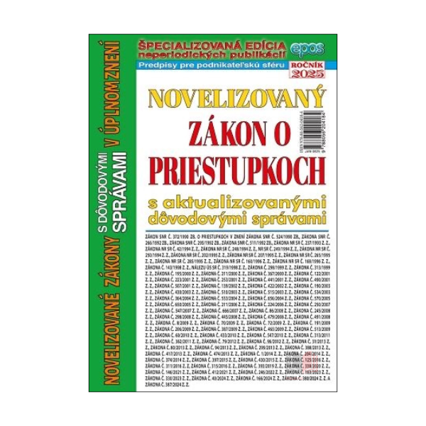 Novelizovaný zákon o priestupkoch