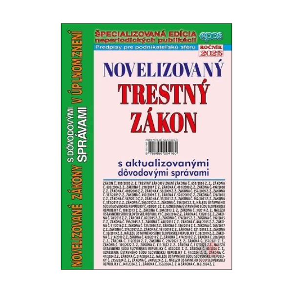 Novelizovaný Trestný zákon 
