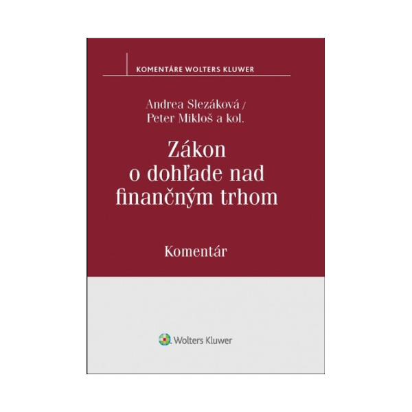 Zákon o dohľade nad finančným trhom. Komentár
